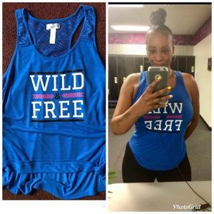 Just Be Sleevess Tee w/ WILD & Free Logo